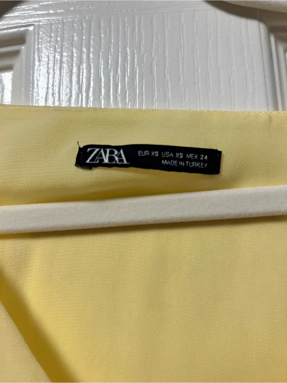 Zara Light Yellow Sheer-Sleeve Maxi Dress - Picture 5 of 5